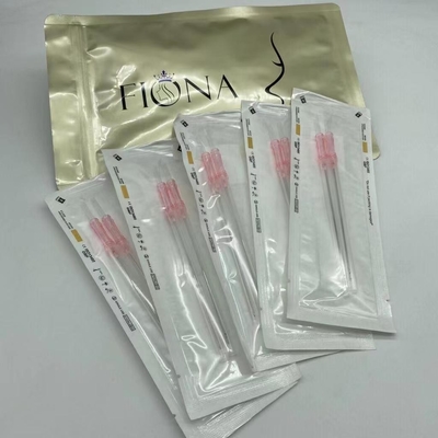 Cánula roma bidireccional 4D 6D Cog PDO PLLA Hilos 18G-100mm Para contorno facial